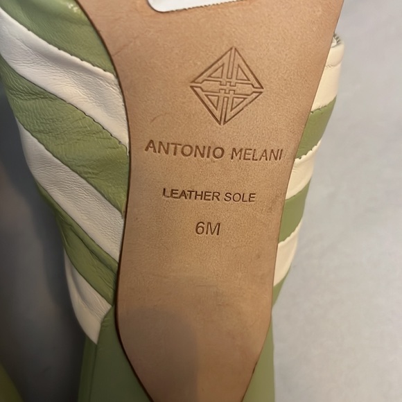 Antonio Melani Joelie Leather Slip-On Dress Sandals - Picture 11 of 11